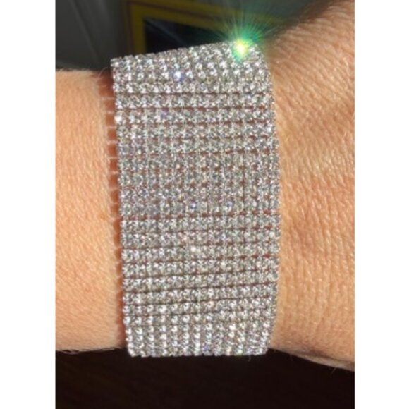 💎 NWOT Express Sparkling Rhinestone Bracelet- 7" 💎 - Picture 2 of 13